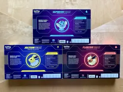 Pokemon Eevee Evolution VMAX Premium Collection Box Set of 3 Good Condition - Image 2