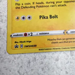 Pikachu SWSH039 Holo - Pokemon 25th Anniversary General Mills Promo NM - Image 3