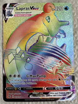 Pokemon Lapras VMAX 203/202 - Sword & Shield Base Set Secret Rare - Image 1