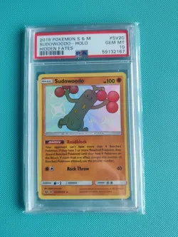 Pokemon - PSA 10 - Sudowoodo - SV20/SV94 - SM Hidden Fates - 2019 - English - Image 1