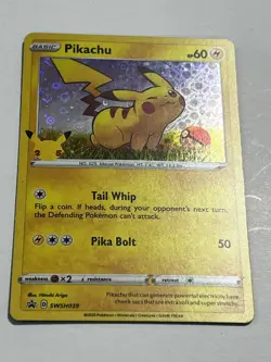 Pokemon TCG Pikachu Pokemon Promos SWSH039 Holo Promo - Image 1