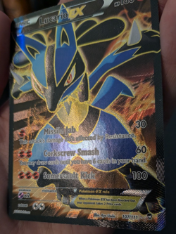 Pokemon Lucario EX (107 Full Art) 107/111 XY-Furious Fists Holo NM - Image 4