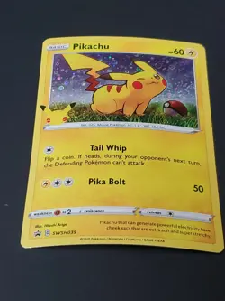 Pokemon TCG Pikachu Pokemon Promos SWSH039 Holo Promo - Image 3