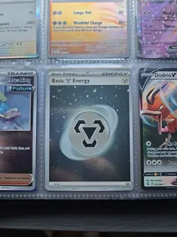 Pokemon TCG Scarlet & Violet 151 English Basic Metal Energy 008 Holo Swirl - Image 1