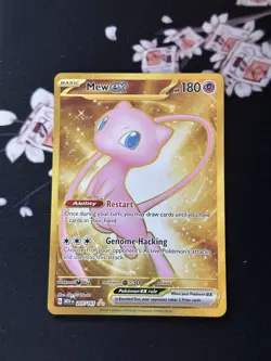 Mew ex 151 Gold Metal Promo Pokemon TCG 205/165 Ultra Rare Scarlet & Violet - Image 1