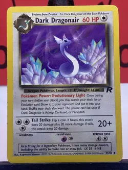 Dark Dragonair 33/82 Team Rocket WOTC Pokemon TCG Regular Uncommon 1999 LP - Image 3