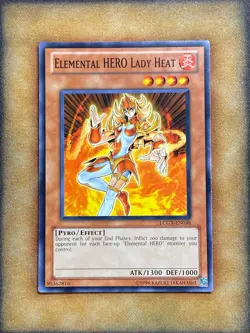 Yugioh Elemental HERO Lady Heat LCGX-EN038 Common NM - Image 1