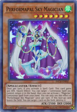 Performapal Sky Magician - INCH-EN047 - Super Rare - 1st Edition NM YuGiOh! - Image 1