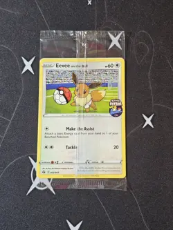 2020 Eevee On The Ball 002/005 Futsal Promo UK Exclusive Pokemon Card Sealed - Image 1