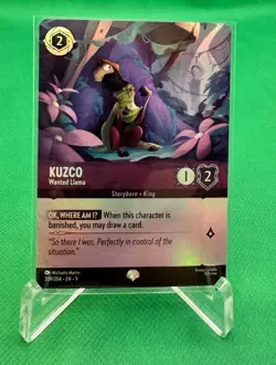 Kuzco Wanted Llama - Disney Lorcana Fabled - Epic foil Card #209/204 - Image 1