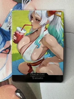 Yamato One Piece hentai Anime Doujin Waifu Custom Art Card - Image 1