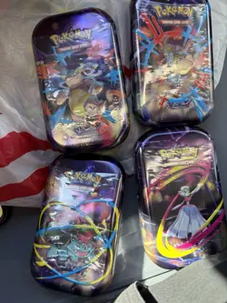 Pokemon Trading Card Game Mega Heroes Mini Tin Bundle Set Of 4 Sealed! - Image 1