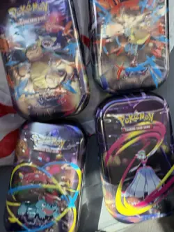 Pokemon Trading Card Game Mega Heroes Mini Tin Bundle Set Of 4 Sealed! - Image 2