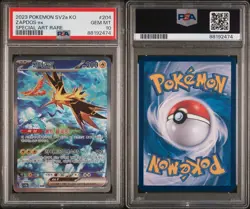 PSA 10 2023 Pokemon Zapdos ex 204/165 SAR Pokemon Card 151 Korean - GEM MINT - Image 3