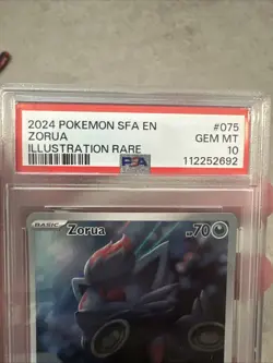 Pokemon TCG Shrouded Fable Zorua Card 75/64 Illustration Rare PSA 10 Gem Mint - Image 3