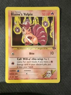 BLAINE'S VULPIX - 66/132 - GYM CHALLENGE - COMMON - POKEMON CARD - Image 1