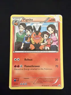 Pignite 26/113 Legendary Treasures Regular Damaged Pokemon TCG Card - Image 1
