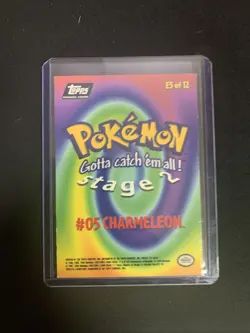 HOLO WITH PRINT MARK BACKSIDE Charmeleon E5 Of 12 1999 Topps Holo Pokemon Card - Image 4