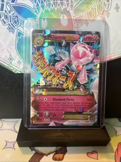Pokemon TCG Mega Diancie EX Black Star Promo Holo Card XY44 - Image 1