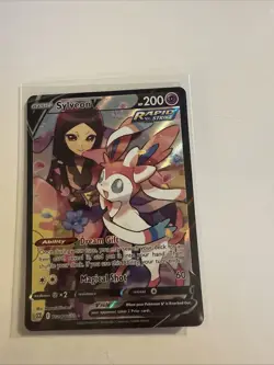 Pokemon Sylveon v TCG Trainer Gallery Holo Card TG14/TG30 Swsh09 Near Mint - Image 1