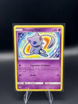 Pokemon TCG Shining Mew 40/73 Shining Legends Holo Card - Near Mint - Image 1