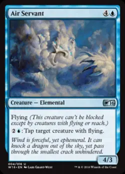 Air Servant - Medium Play MTG Welcome Deck 2016 - Image 1