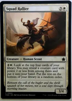 Playset (4x) Squad Rallier -MTG- Foundations - Image 1