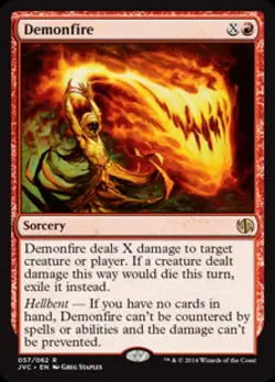 Demonfire - Medium Play MTG Duel Decks Anthology: Jace vs Chandra - Image 1