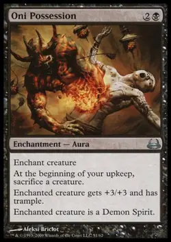 Oni Possession - Medium Play MTG Duel Decks: Divine vs Demonic - Image 1