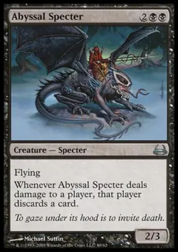 Abyssal Specter - Medium Play MTG Duel Decks: Divine vs Demonic - Image 1