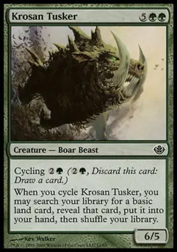 Krosan Tusker - Medium Play MTG Duel Decks: Garruk vs Liliana - Image 1