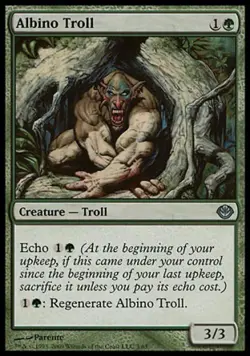 Albino Troll - Medium Play MTG Duel Decks: Garruk vs Liliana - Image 1