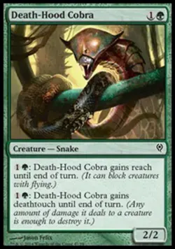 Death-Hood Cobra - Medium Play MTG Duel Decks: Jace vs Vraska - Image 1