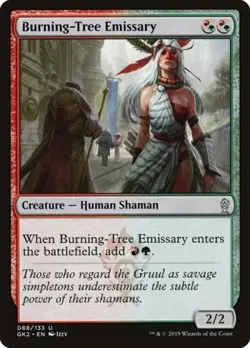 Burning-Tree Emissary - Medium Play MTG Ravnica Allegiance: Guild Kits - Image 1