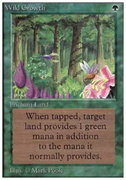 Wild Growth - Medium Play MTG Unlimited - Image 1