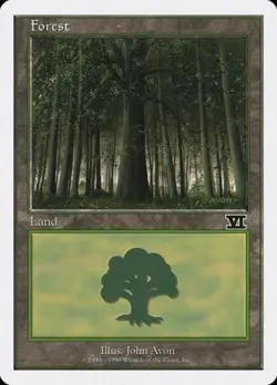 Forest (105) - Medium Play MTG Battle Royale Box Set - Image 1
