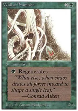 Wall of Brambles - Medium Play MTG Unlimited - Image 1