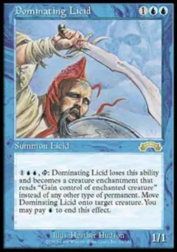 Dominating Licid - Medium Play MTG Exodus - Image 1