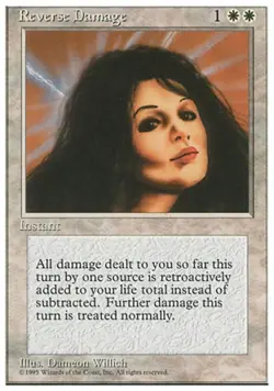 Reverse Damage - Medium Play MTG 4th Edition - Image 1