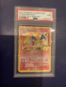 Pokemon TCG 2021 Celebrations Charizard Holo Classic Collection 4/102 PSA 9 - Image 1