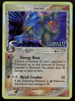 MAROWAK 2005 Pokemon Delta Species Reverse Holo #10/113 - Image 1