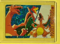 CHARIZARD 2 Pocket Monsters Pokemon Japanese Vending Prism Sticker NM Foil Holo - Image 1