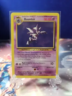 Haunter 21/62 Fossil Regular Non Holo Rare Pokemon TCG LP - Image 1