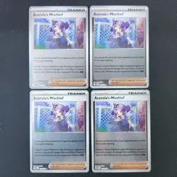 4x Acerola's Mischief Reverse Holo Mega Evolution English MEG NM EN X4 Pokemon - Image 1