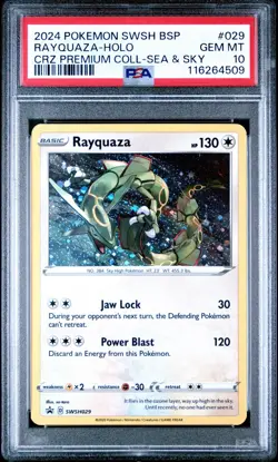 Rayquaza - Holo #SWSH029 - 2024 Pokemon SWSH Black Star Promo - GEM MINT PSA 10 - Image 1