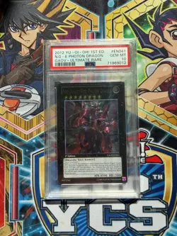 Yugioh Neo Galaxy-Eyes Photon Dragon GAOV-EN041 Ultimate Rare 1st Edition PSA 10 - Image 1