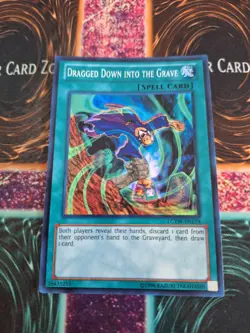 Yugioh Dragged Down into the Grave LCYW-EN174 Super Rare Unlimited Near Mint - Image 1