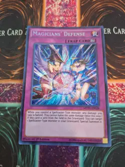 Yugioh Magicians' Defense MVP1-ENS28 Secret Rare 1st Edition Near Mint - Image 1