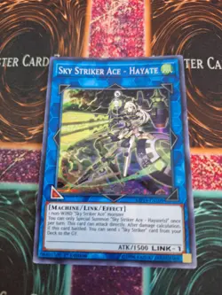 Yugioh Sky Striker Ace - Hayate MP19-EN109 Prismatic Secret Rare 1st Edition NM - Image 1