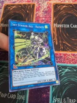 Yugioh Sky Striker Ace - Hayate MP19-EN109 Prismatic Secret Rare 1st Edition NM - Image 2